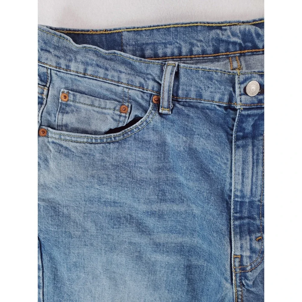Levis 550 Jeans Mens 36x30 Blue Relaxed Tapered Medium Wash Stretch Denim Pants